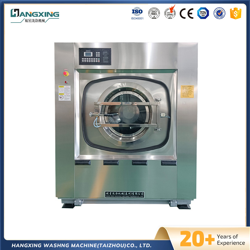 Automatisk tilbøjelig industriel vask og afvandingsmaskine